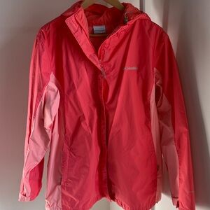 Columbia Rain Jacket Blush Pink, Sorbet Size 1X
